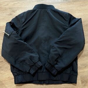 H&M Bomber Jacket Kids 12 Black Full Zip